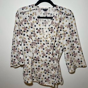 Topshop cross body blouse size 10
